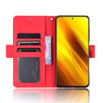 Yhteensopiva Xiaomi Poco X3 Pro Wallet Case Pu -nahkaisten korttipaikkojen kanssa.