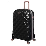 it luggage St Tropez Trois 30" Hardside Checked 8 Wheel Expandable Spinner, Black, 30", St Tropez Trois 30" Hardside Checked 8 Wheel Expandable Spinner