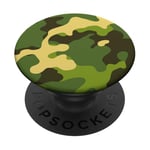 Jaune Old School Hunters Camo Northern Spring Style PopSockets PopGrip Adhésif