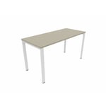 Bureau droit individuel Online F Beige OP-LITE II : bureau D160x70/cpl beige/cpi blanc/ep. du plateau 25 mm