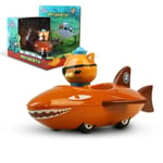 Octonauts Pull Back Bil Bat Modell Barnacles Kwazii Peso Anime Action Figure Leksaker