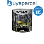 Ronseal 39212 Direct to Metal Paint Black Gloss 2.5 litre RSLDTMBG25L