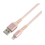 Dacota Platinum USB-Lightning-kabel 3M, rose guld