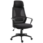 Mesh Fabric Desk Chair Swivel Chair High Backrest Adjustable Height