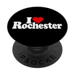 J'AIME HEART ROCHESTER NEW YORK PopSockets PopGrip Adhésif