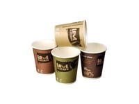 Kaffemugg Papper/Pla 25 Cl Ø80 Mm Bioware Biologiskt Nedbrytbar,20 Ps X 80 St/Krt