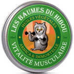 Baume vitalite musculaire -Arnica -les baumes du hibou .Made in France