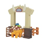 Dino Ranch Ankylosaurus, Playset Action, Le Dinosaure est articulé et Haut Environ 10 cm, comme visa sur la télévision, pour Enfants à partir de 3 Ans, DNA05100, Jeux Prezieux - modèles aléatoire