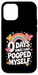 Coque pour iPhone 12/12 Pro 0 Days Since I Last Pooped Myself Cool Puns Déclarations