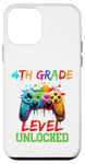 Coque pour iPhone 12 mini Jeu vidéo débloqué Hello 4e année pour la rentrée scolaire