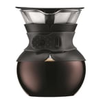 Bodum - Pour Over Bryggare med filter 4 koppar 0,5 L Svart