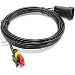 vhbw Câble Transformateur compatible avec Gardena Sileno Sileno+ R100Li, R130Li, R160Li (2016+) Robots tondeurs, tondeuses à gazon 3m