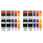 10 Printer Ink Cartirdges (Set+Bk) to replace HP 920 (920XL) non-OEM/Compatible