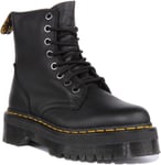 Dr Martens Jadon III Unisex 8 Eyelet Mens Platform Leather Boot Black UK 5 - 13