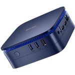 Mini PC - RAM 8Go Stockage 256Go SSD,Blackview MP60 Mini Ordinateur de Bureau,Windows 11 Pro,WiFi 2.4G+5G,Intel Celeron N5095 -Bleu