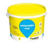 Weber Peinture pour façade, ton pierre, 4L, finition et décoration des façades neuves et anciennes, WEBERDEKO MAT