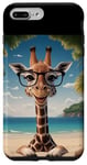 Coque pour iPhone 7 Plus/8 Plus Summer Smiles : Funny Giraffe Edition