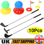 Childs Junior Golf Caddy Set Balls Clubs Trolley Kids Outdoor Garden Game Toy