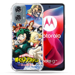 Cokitec Coque Renforcée pour Motorola G24 4G Manga My Hero Academia Affiche