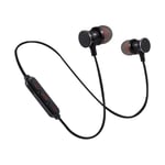 Ecouteurs Bluetooth Metal pour SONY Xperia L3 Smartphone Sans Fil Telecommande Son Main Libre INTRA-AURICULAIRE Universel - NOIR