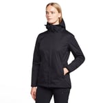 Peter Storm WoMens Waterproof Jacket with a Fully Adjustable Hood, Hiking Raincoat - Black - Size 20 UK