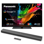 Panasonic TX-55MZ800E + JBL Bar SB510 - TV OLED 4K UHD HDR - 139 cm - Barre de son