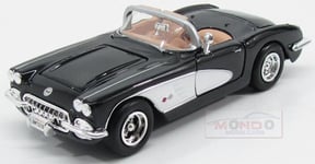 1:24 MOTORMAX Chevrolet Corvette Cabriolet 1959 Black White MTM73216BK