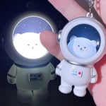 Cartoon Light Glowing Keychain Spaceman Package Pendant Couple Key Chain  Bag