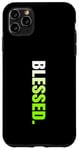 iPhone 11 Pro Max Green Blessed. Vertical Green Color Graphic Case