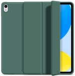 eStuff Denver Folio Case (iPad 10,9 (2022)) - Tummanvihreä