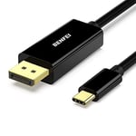 BENFEI USB C(Thunderbolt 3) to DisplayPort 4K@60Hz 3M/10 ft Cable, USB 3.1 (USB-C) to DP Display Port Adapter Male to Male Gold-Plated Cord