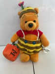 Rare Collectible Disney Store Halloween Bee "Trick or Treat" Bean Bag Plush 8"