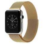 Apple Watch 1/2/3 38mm osv. Justerbart Urrem - guld