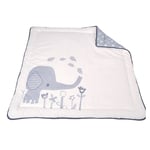 Babydan leketeppe, Elefantastic grey, 110x110 cm