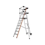 Tubesca Comabi - Escabeau pirl 7 marches - Hauteur max. de travail 3.63m - 2274157