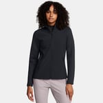 Veste entièrement zippée Under Armour Drive Pro Hybrid pour femme Noir / Metallique Argent L