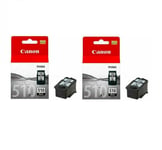 Genuine Original Canon PG-510 Black Ink Cartridges Twin Pack for PIXMA MP330