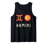 Gemini Zodiac Sign Cute Astrology Tank Top