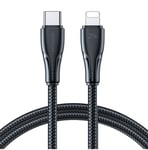 Joyroom USB C - Lightning 20W Surpass Series-kabel för snabb laddning och dataöverföring 2 m svart (S-CL020A11)
