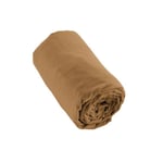 Drap housse 160x200 +30 cm Flanelle de Coton Candice Camel