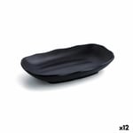 Djup tallrik Quid A'bordo Svart Plast 25,5 cm (12 antal)