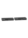 Black Box KVX Series KVM Extender over CATx - 4K Single-Head DisplayPort USB 2.0 Hub Serial Audio Local Video