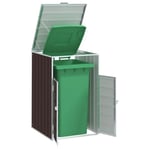 UU*NEW Abri de jardin - Rangement à roulettes pour poubelles pour bac unique acier CHY4394263