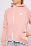 Women’s Nike Tech Fleece Windrunner Hoodie Cape Pink White UK Size Large / 16-18
