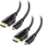 Cable Micro HDMI vers HDMI à Haute Vitesse HDMI (Cable Micro HDMI HDMI),Résolution 4K prête- 2m