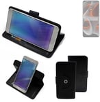 For Motorola Edge 50 Pro protective case black cover bag wallet flipstyle Case C