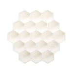 Ice Cube Tray Honeycomb Mold 19 Grid Bpa Stackable Safe Beige