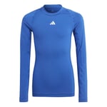 adidas Baselayer Techfit - Blå Barn L/E, størrelse 152 cm