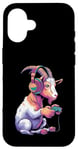 iPhone 16 Goat Stuffed Animal Goat Costume Kids Headphones Video Game Case