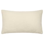 furn. Malham Shearling Fleece Rectangular Cushion Cover - Ivory - One Size